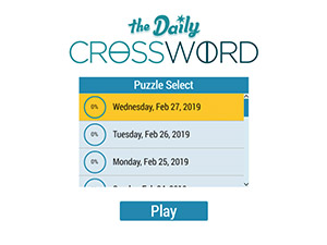 Daily Medium Crossword - Free Online Game