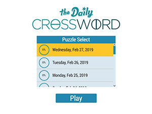 Daily Crossword - Free Online Games