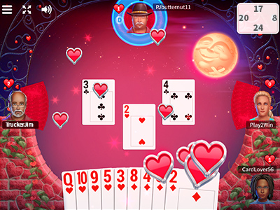 msn hearts card game online