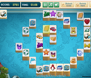 Mahjongg Toy Chest  Play Mahjongg Toy Chest full screen online