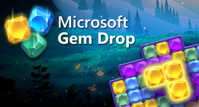 Microsoft Gem Drop Logo