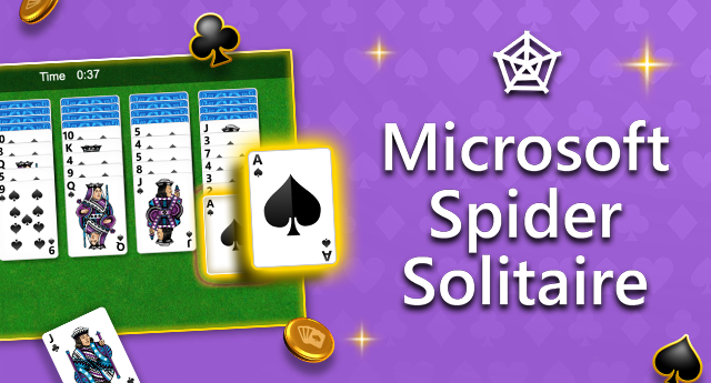 Paciência com Spider Spider Solitaire Coleção Microsoft Solitaire