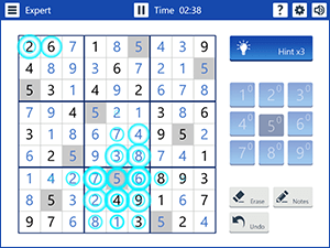 Microsoft Sudoku Screenshot 2